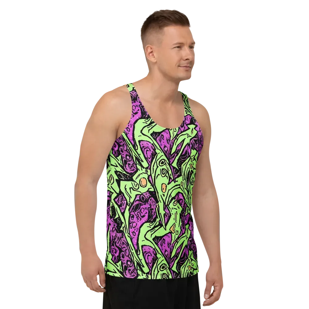 Ink Frenzy on Men's Tank Top — Right Front