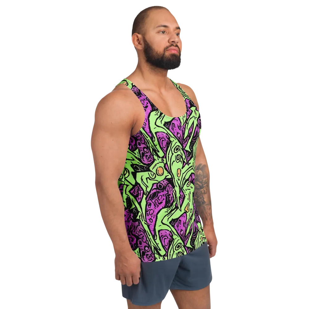 Ink Frenzy on Men's Tank Top — Right Front