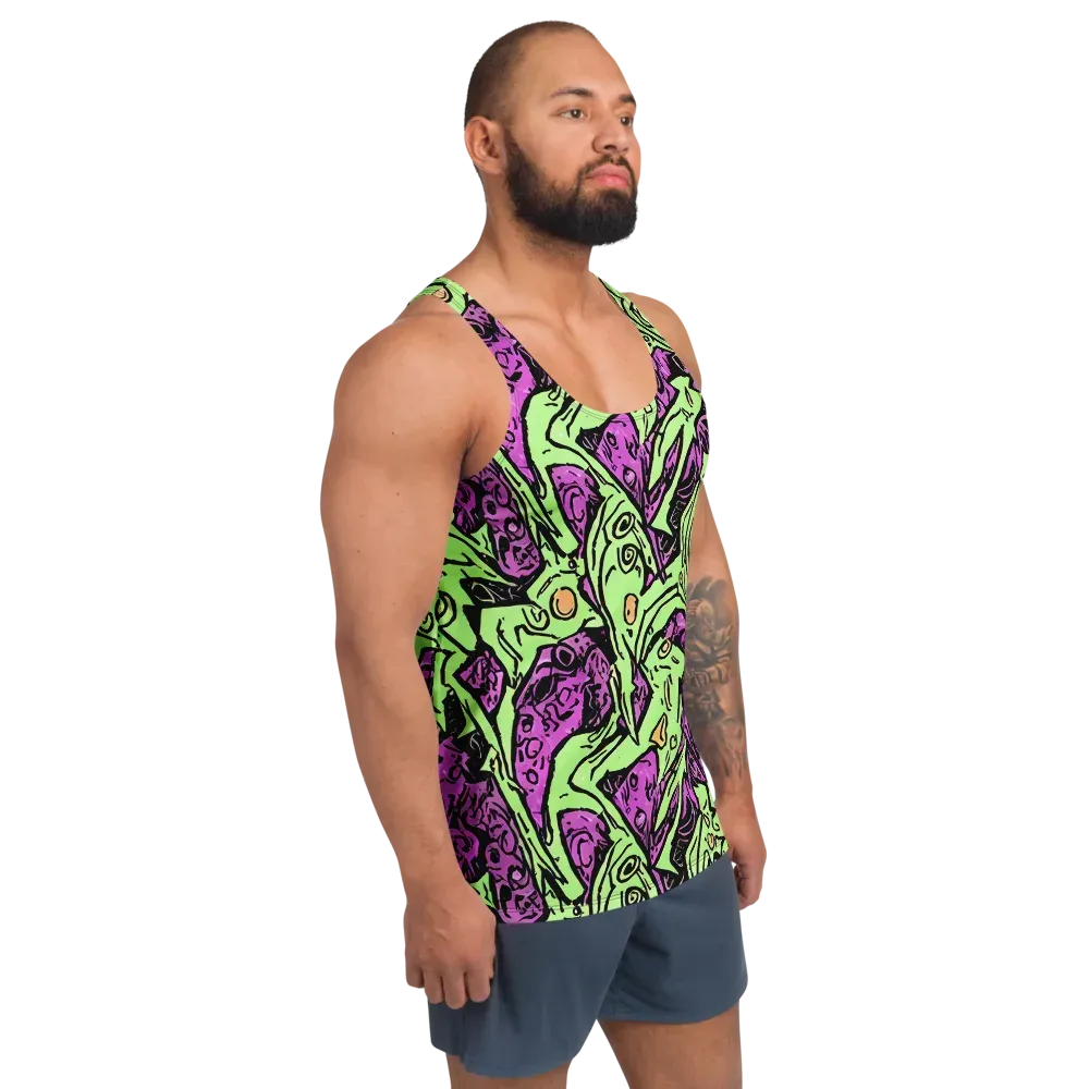 Ink Frenzy on Men's Tank Top — Right Front