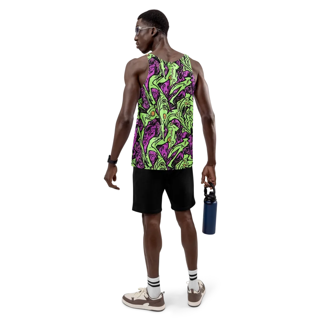 Ink Frenzy on Men's Tank Top — Back