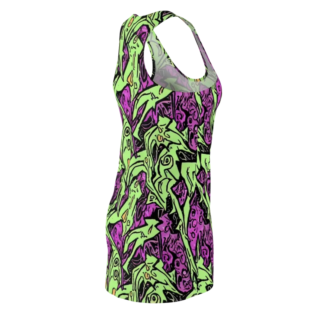 Ink Frenzy on Racerback Dress — Back Side