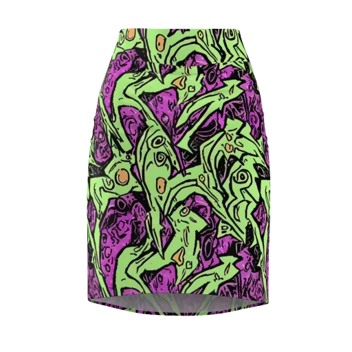 Ink Frenzy on a Pencil Skirt