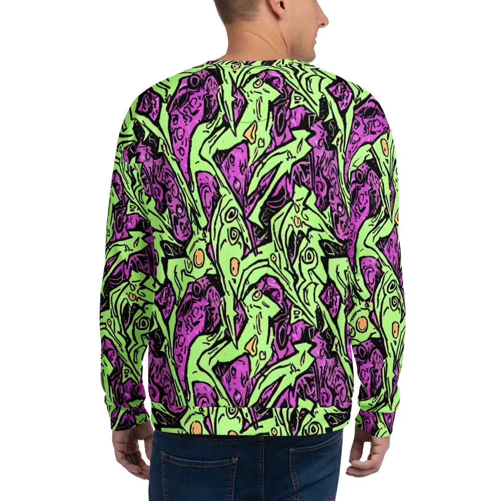 Ink Frenzy on Sweatshirt — Back