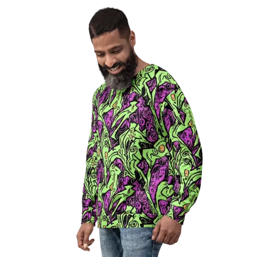 Ink Frenzy on a Sweatshirt