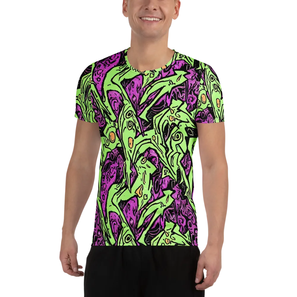 Ink Frenzy on Men's Athletic T-Shirt — Front
