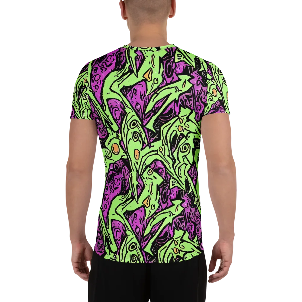 Ink Frenzy on Men's Athletic T-Shirt — Back