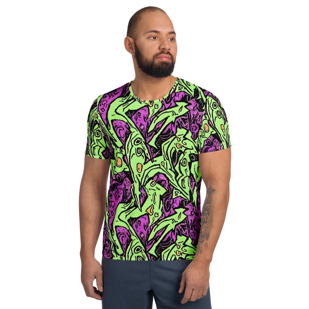 Ink Frenzy on Men's Athletic T-Shirt — Front
