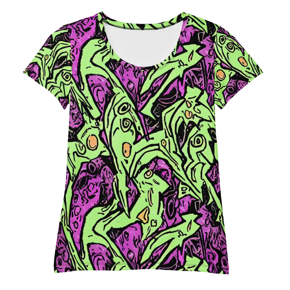 Ink Frenzy on Women's Athletic T-Shirt — Front