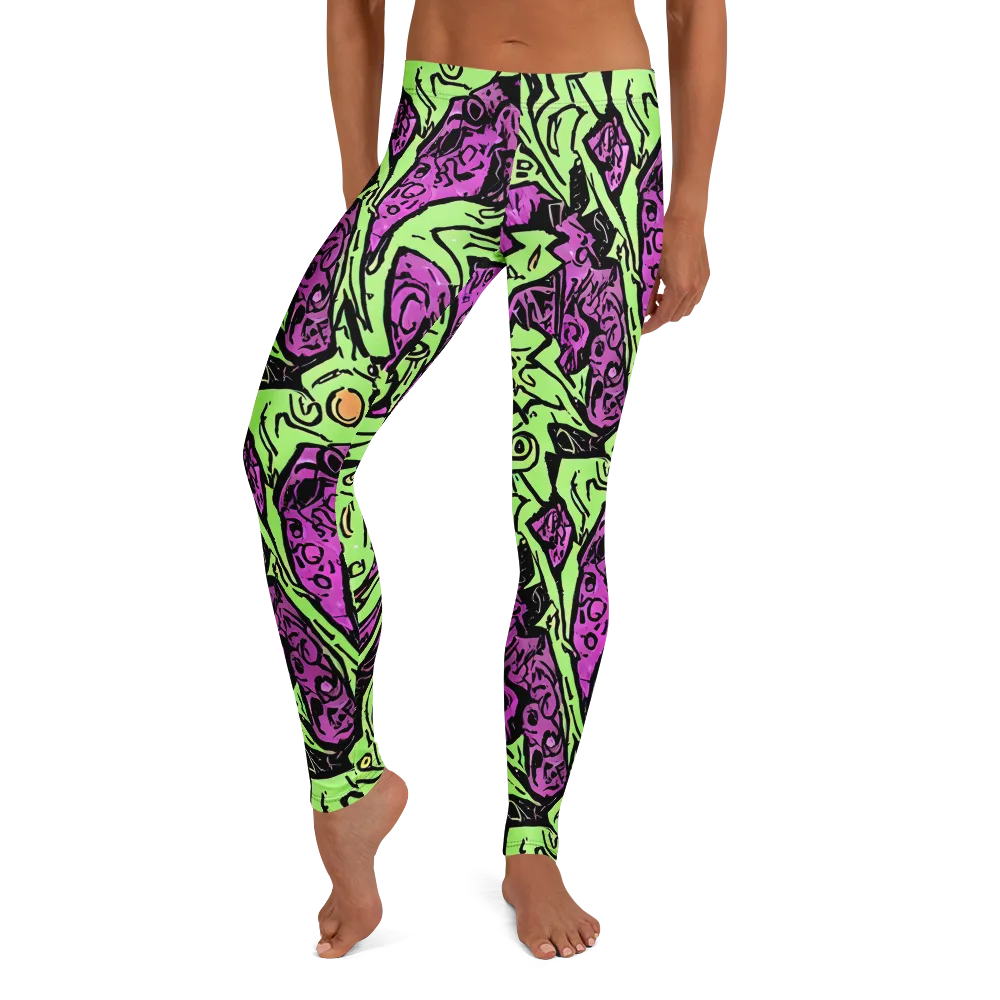 Ink Frenzy on Leggings — Front