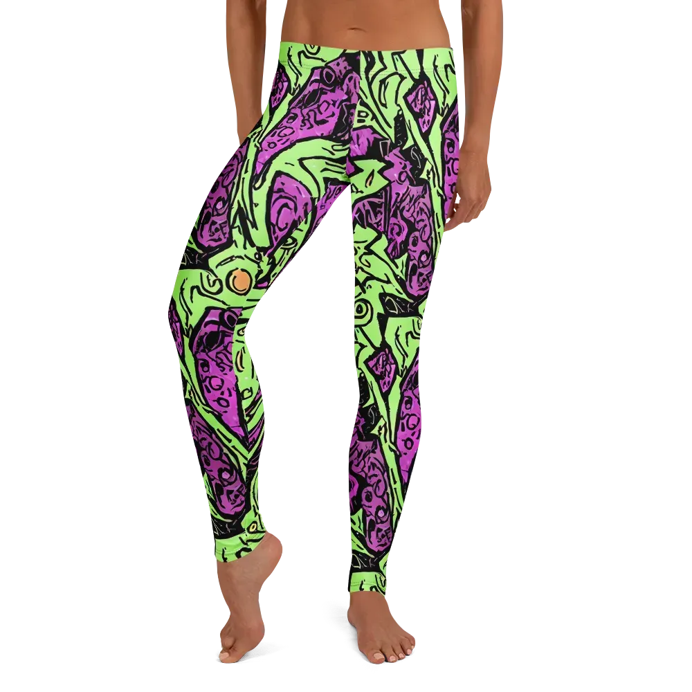Ink Frenzy on Leggings — Front