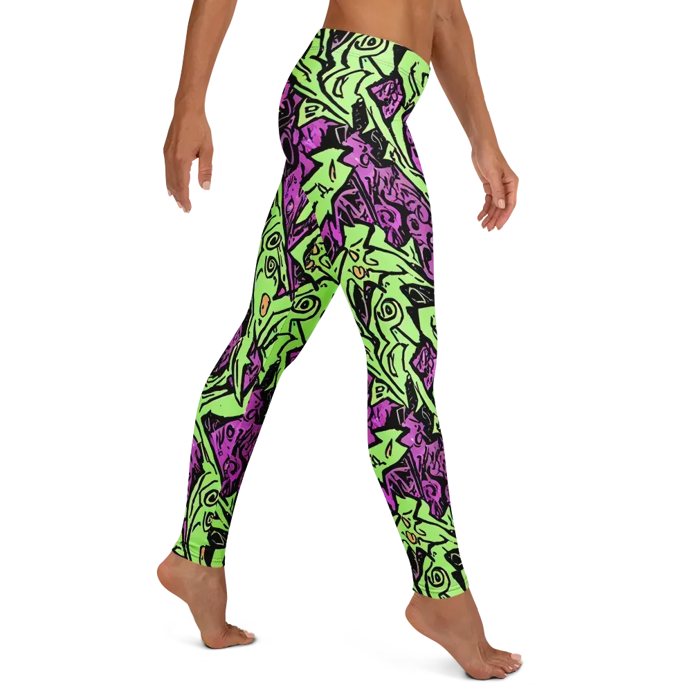 Ink Frenzy on Leggings — Right