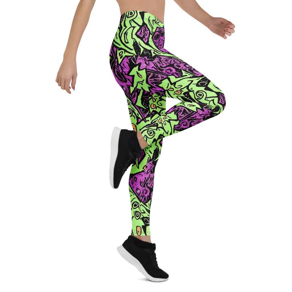 Ink Frenzy on Leggings — Right