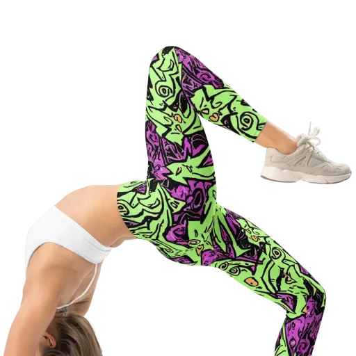 Ink Frenzy on a Leggings