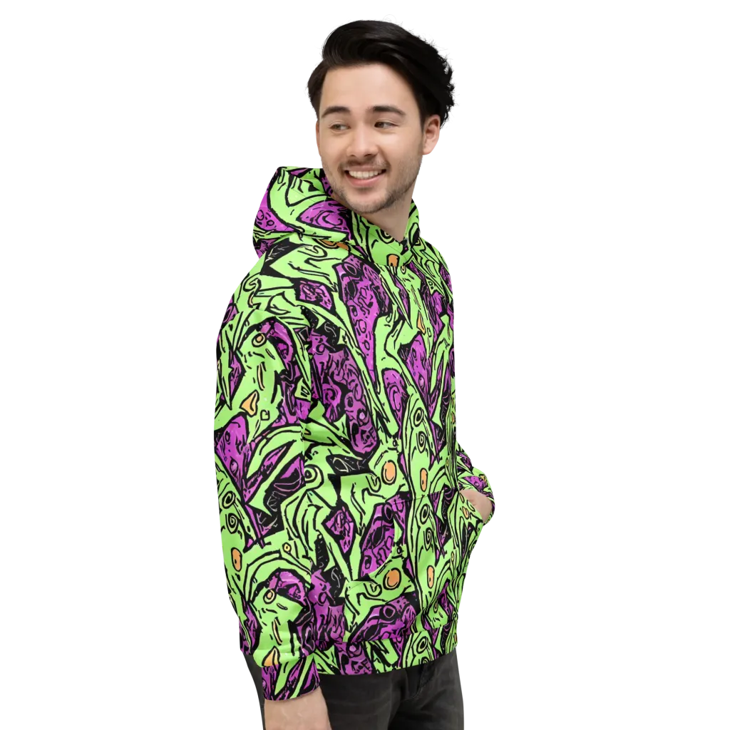 Ink Frenzy on Hoodie — Right