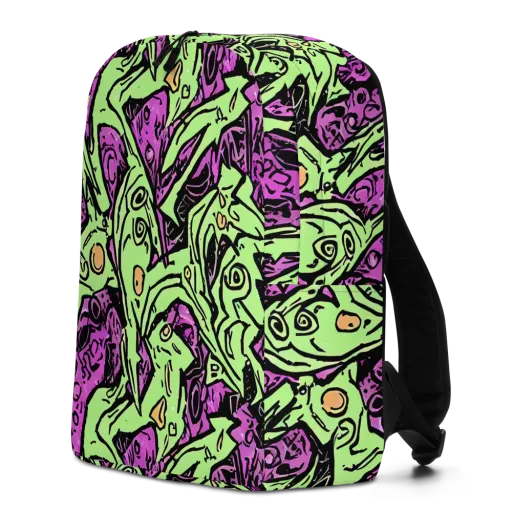 Ink Frenzy on a Minimalist Backpack