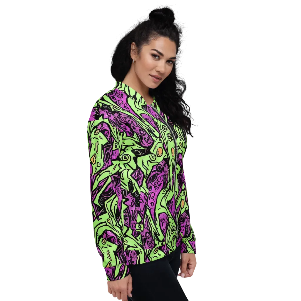 Ink Frenzy on Bomber Jacket — Right
