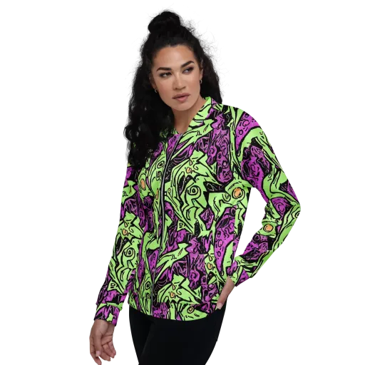 Ink Frenzy on a Bomber Jacket