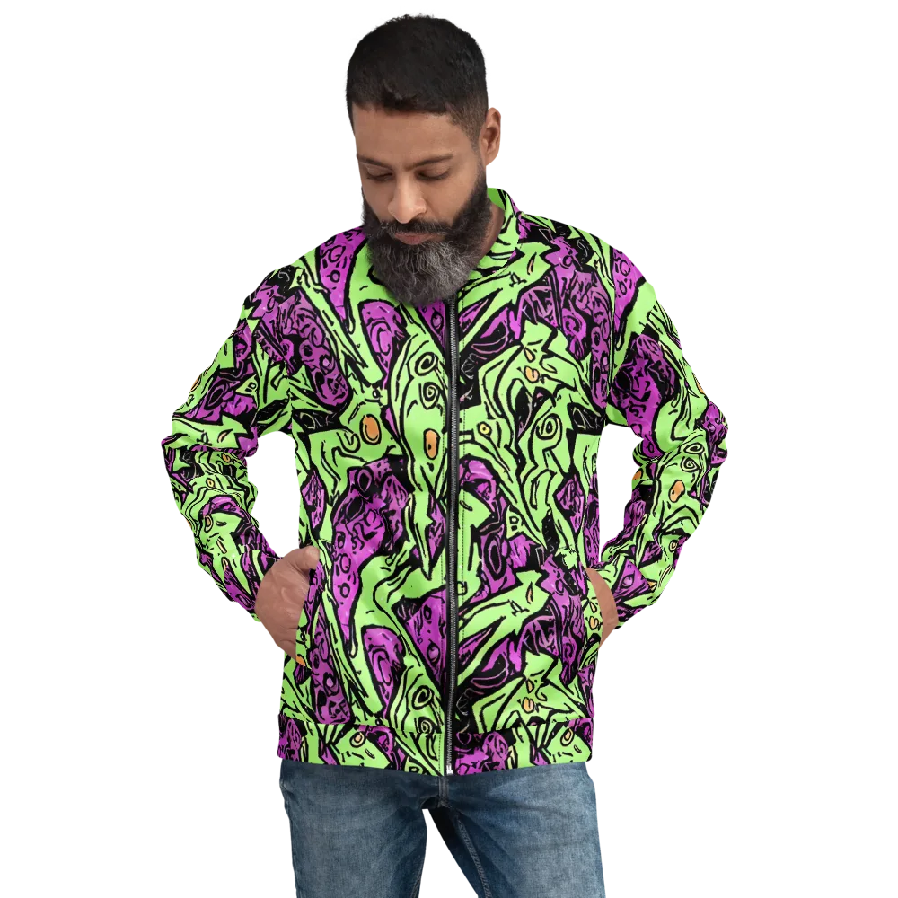 Ink Frenzy on Bomber Jacket — Front