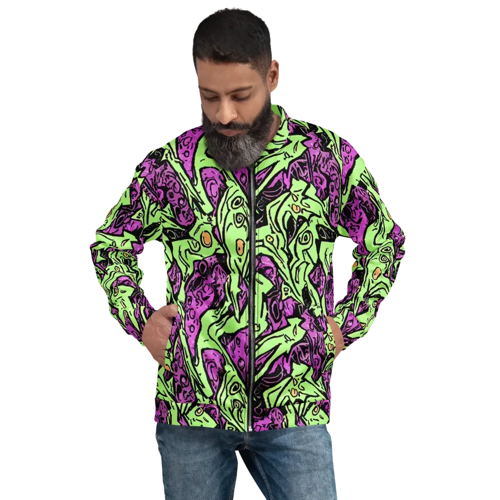 Ink Frenzy on Bomber Jacket — Front