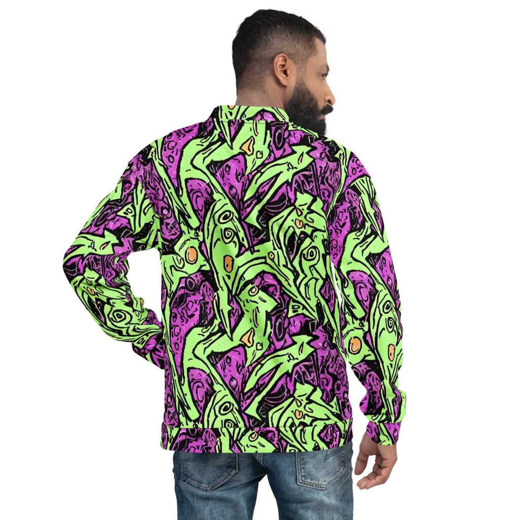 Ink Frenzy on Bomber Jacket — Back