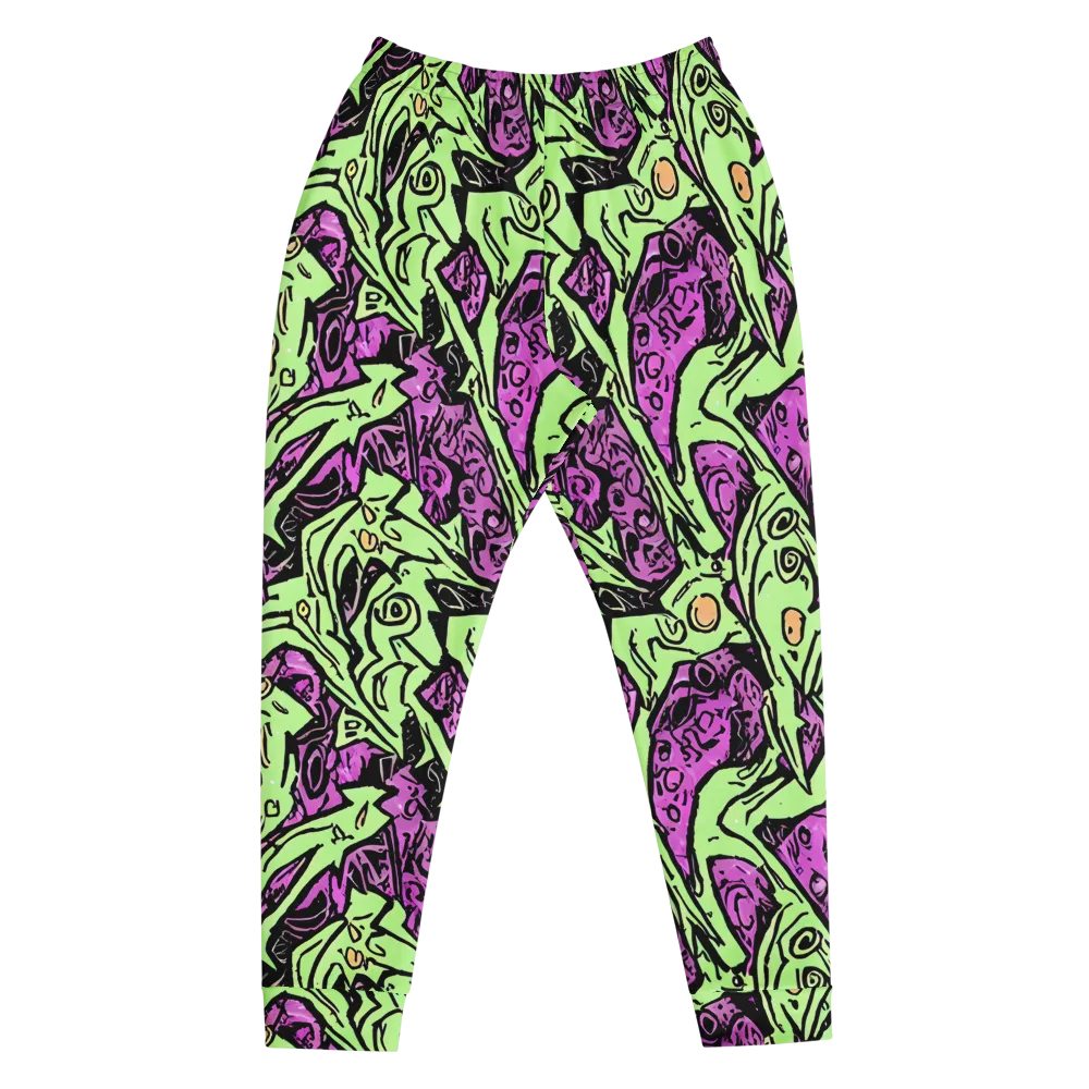 Ink Frenzy on Men's Joggers — Front