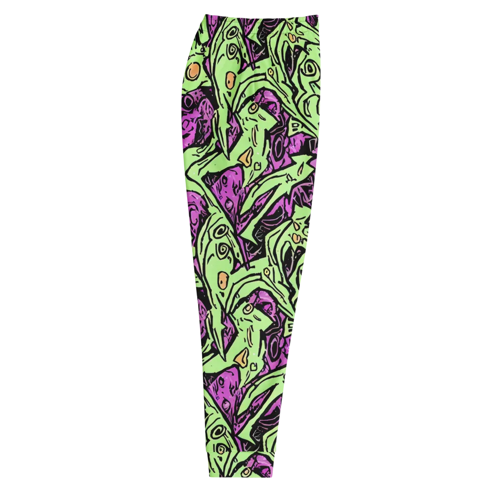 Ink Frenzy on Men's Joggers — Right