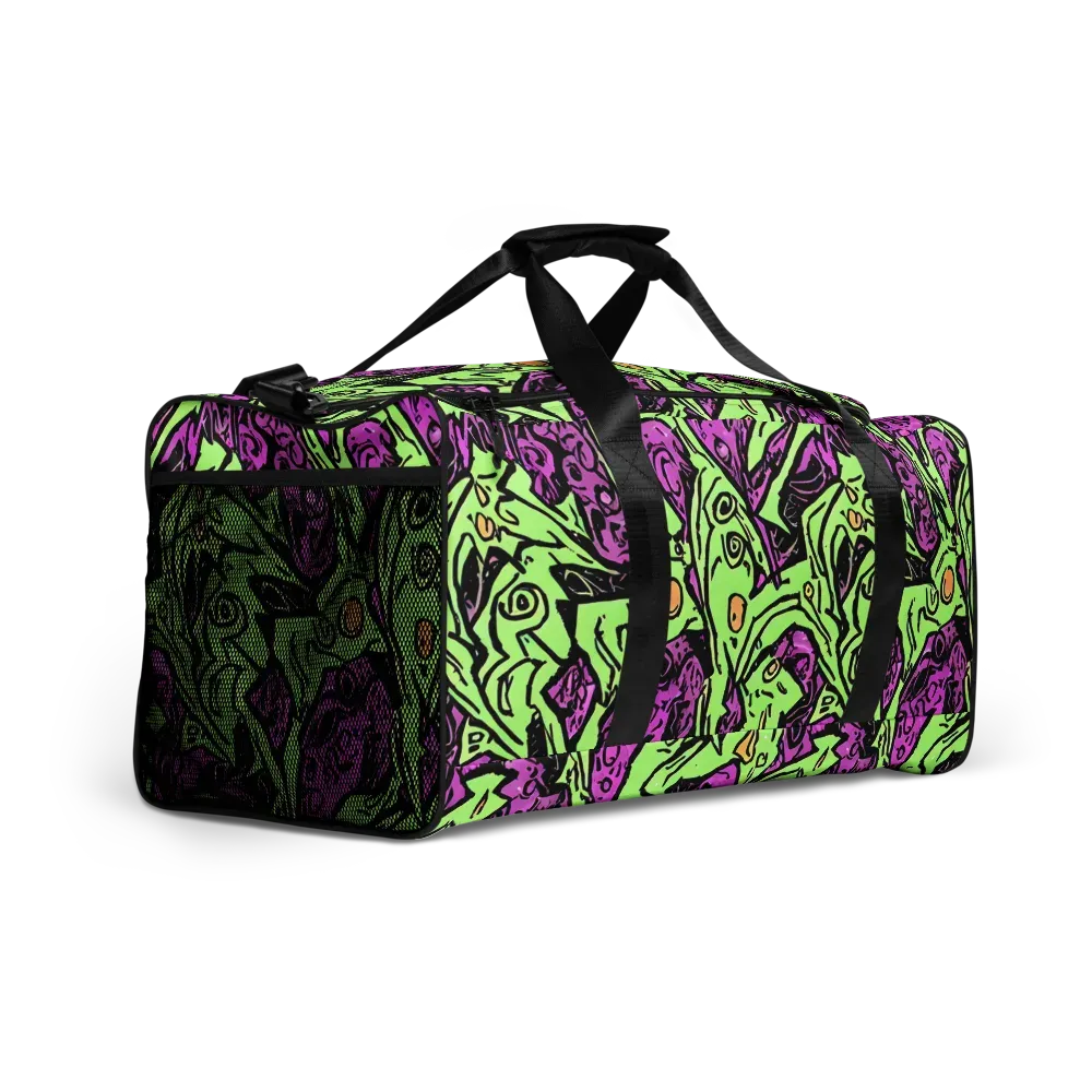 Ink Frenzy on Duffle Bag — Right Front