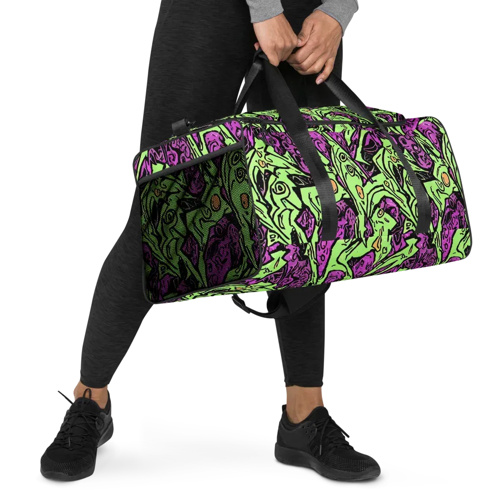 Ink Frenzy on Duffle Bag — Right Front