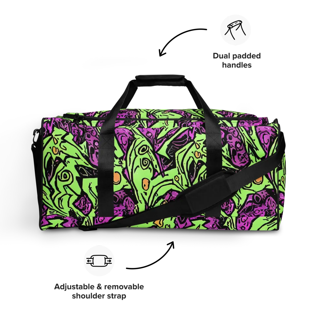 Ink Frenzy on Duffle Bag — Front