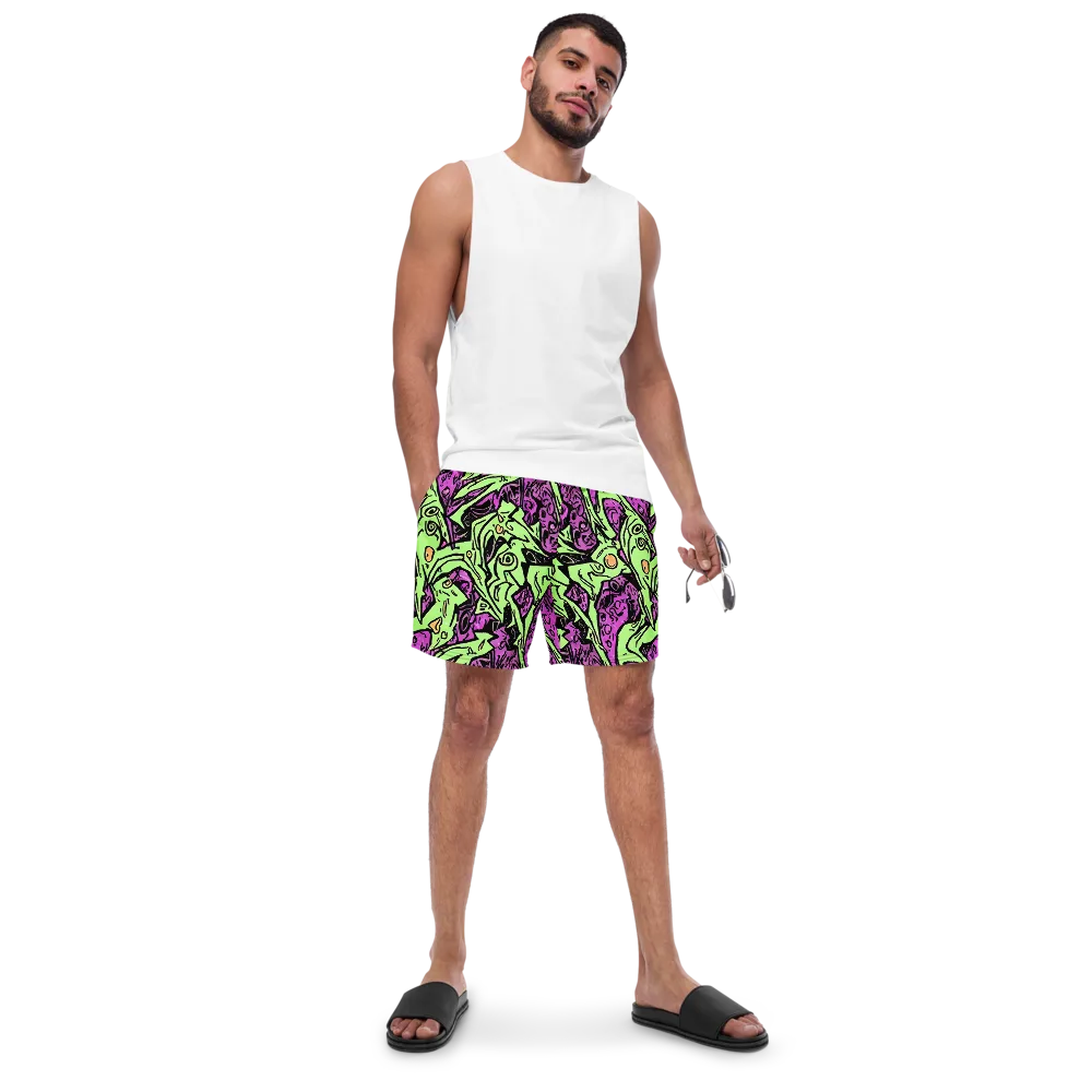 Ink Frenzy on Swim Trunks — Front