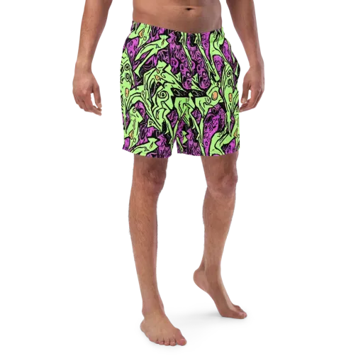 Ink Frenzy on a Swim Trunks