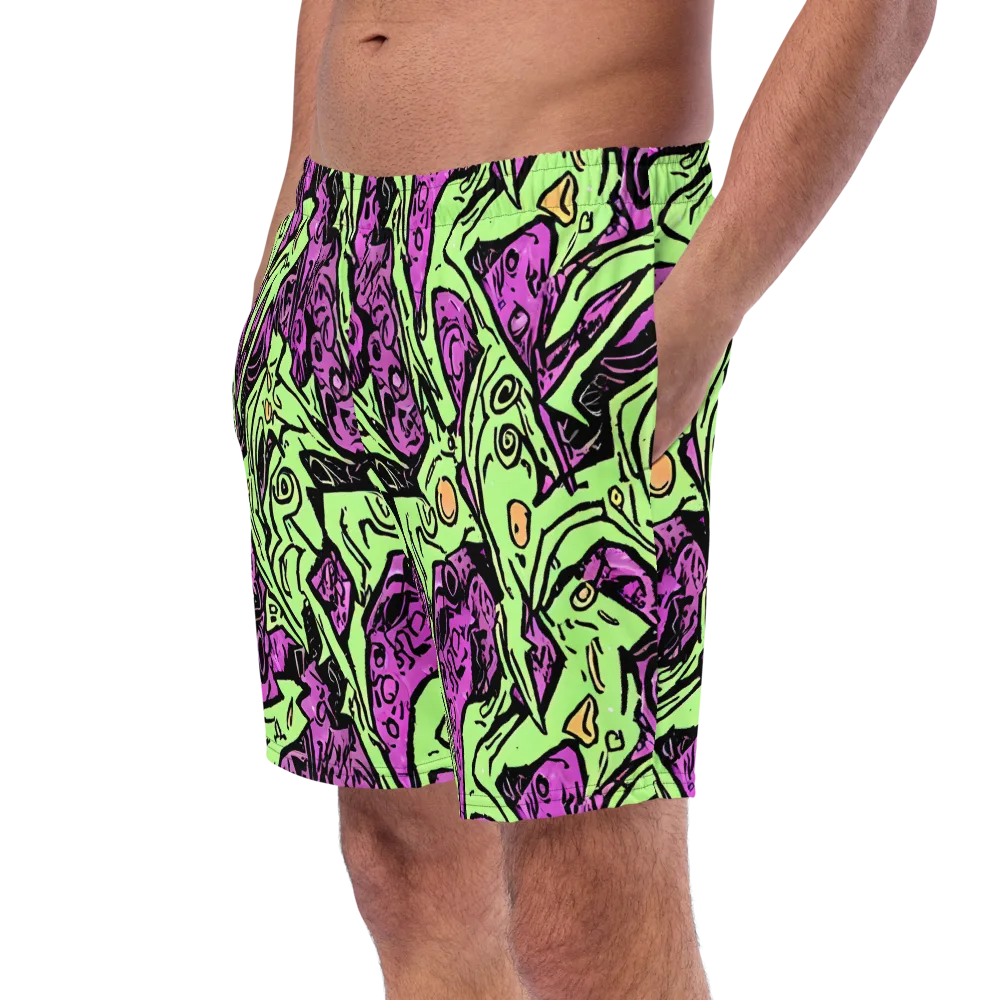 Ink Frenzy on Swim Trunks — Left Front