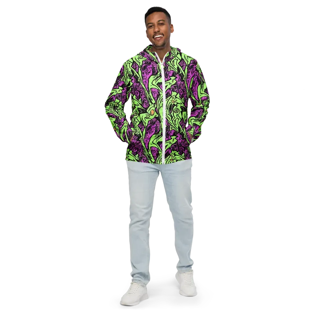 Ink Frenzy on Men's Windbreaker — Front