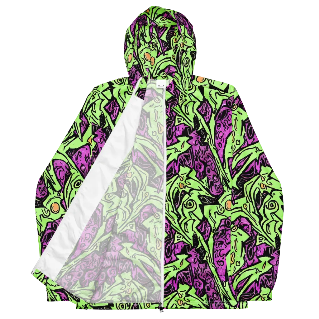Ink Frenzy on Men's Windbreaker — Front