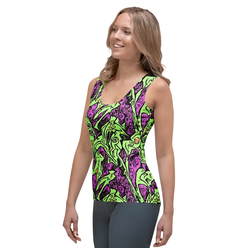 Ink Frenzy on Women's Tank Top — Left Front