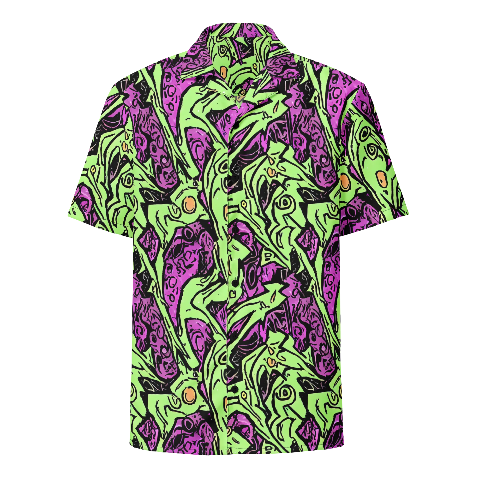 Ink Frenzy on Button Shirt — Front