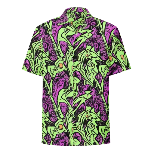 Ink Frenzy on a Button Shirt