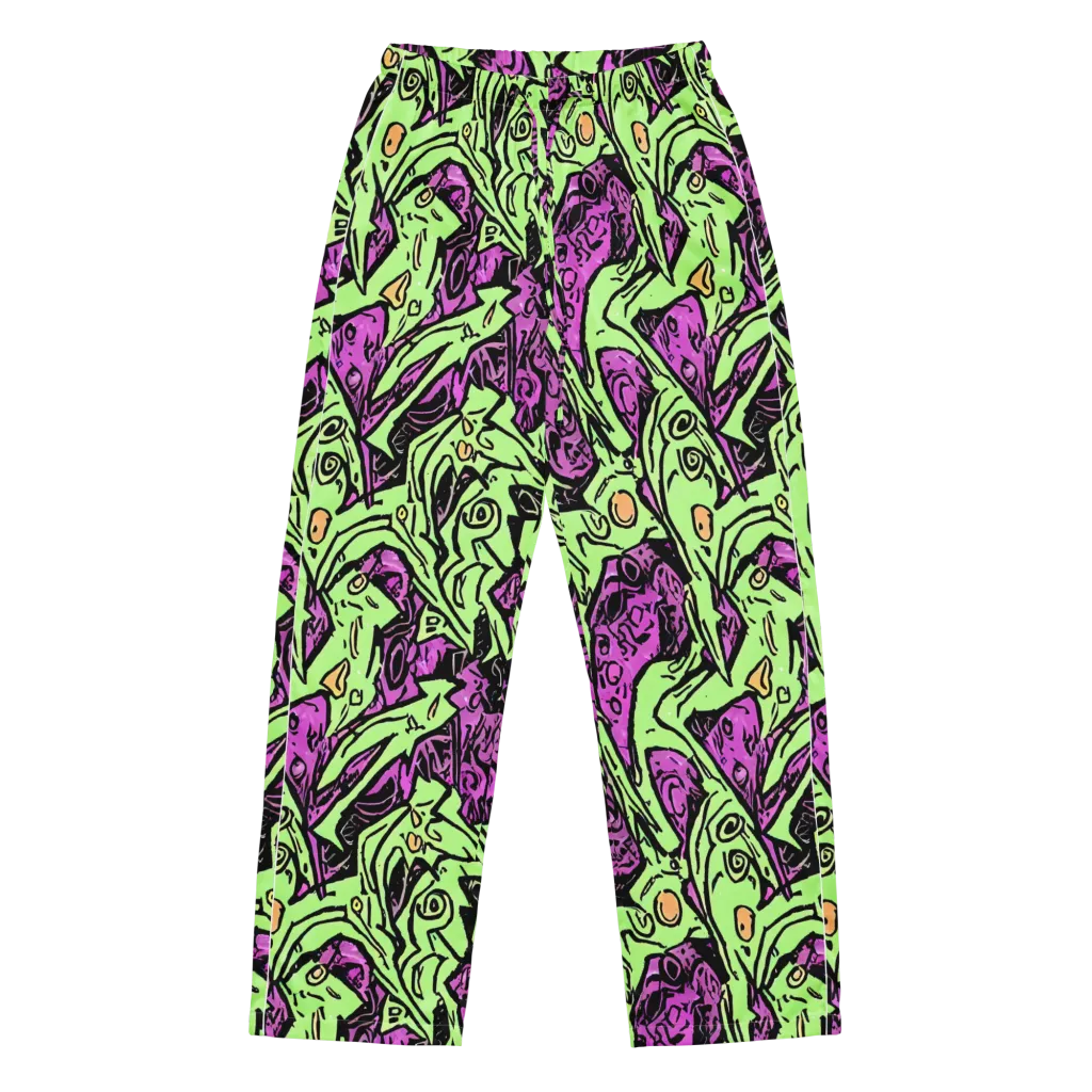 Ink Frenzy on Women's Pajama Pants — Front