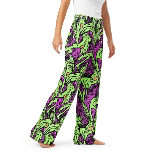 Ink Frenzy on a Women's Pajama Pants