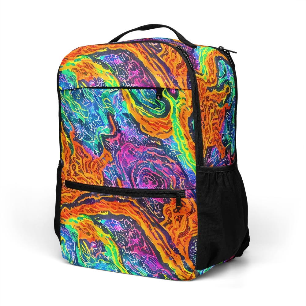 Citrus Abyss on Utility Backpack — Left Front