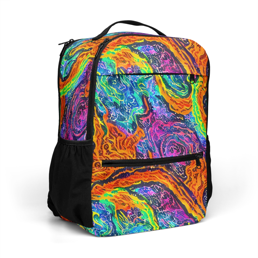 Citrus Abyss on Utility Backpack — Right Front
