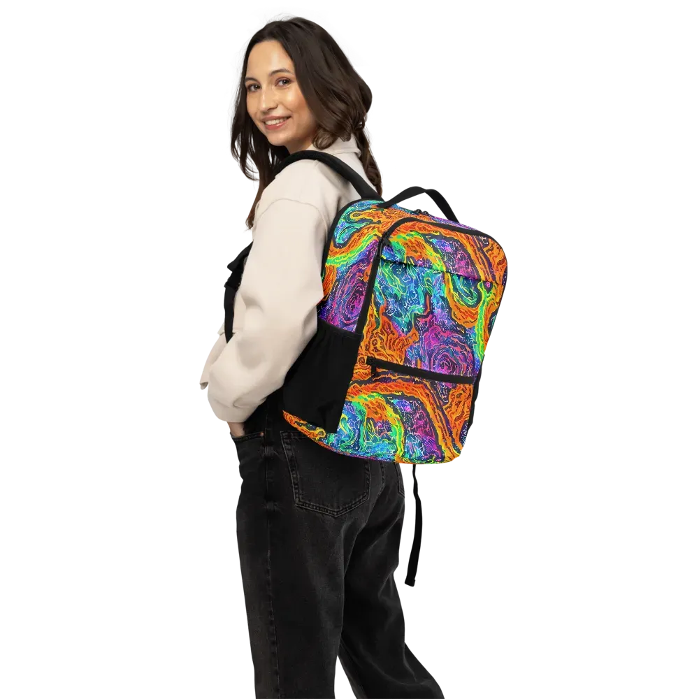 Citrus Abyss on Utility Backpack — Back