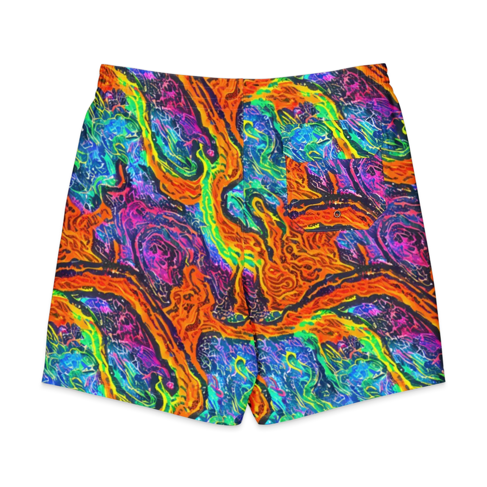 Citrus Abyss on Men's Board Shorts — Back