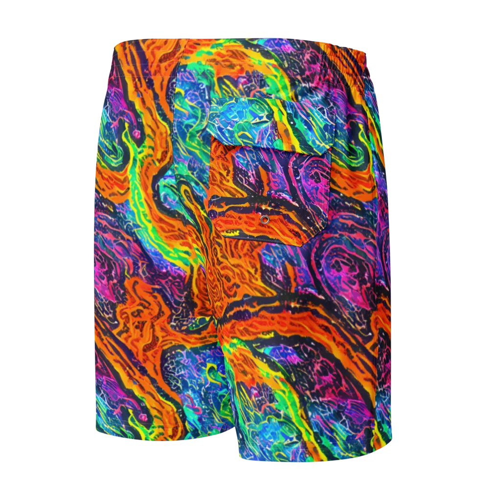 Citrus Abyss on Men's Board Shorts — Back