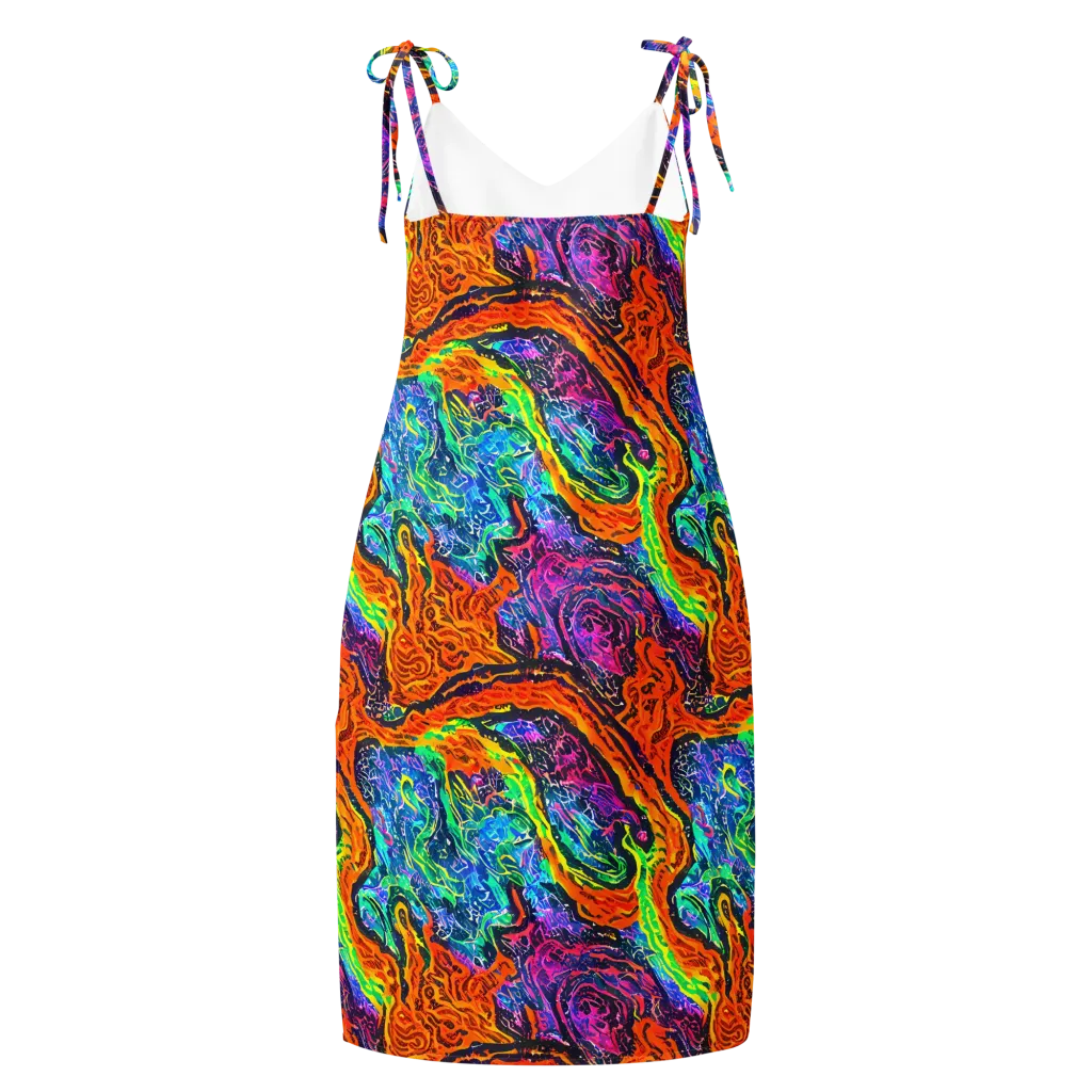 Citrus Abyss on Slip Dress — Back
