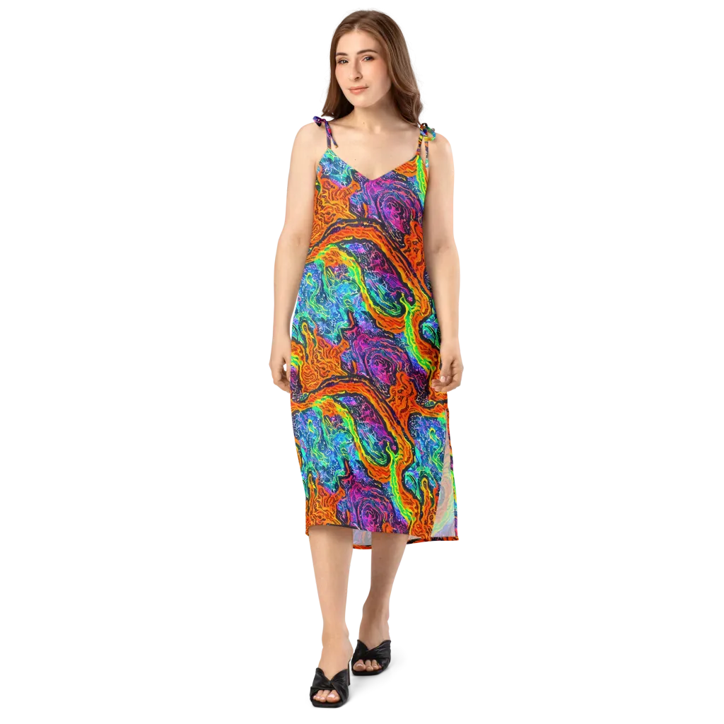 Citrus Abyss on Slip Dress — Front