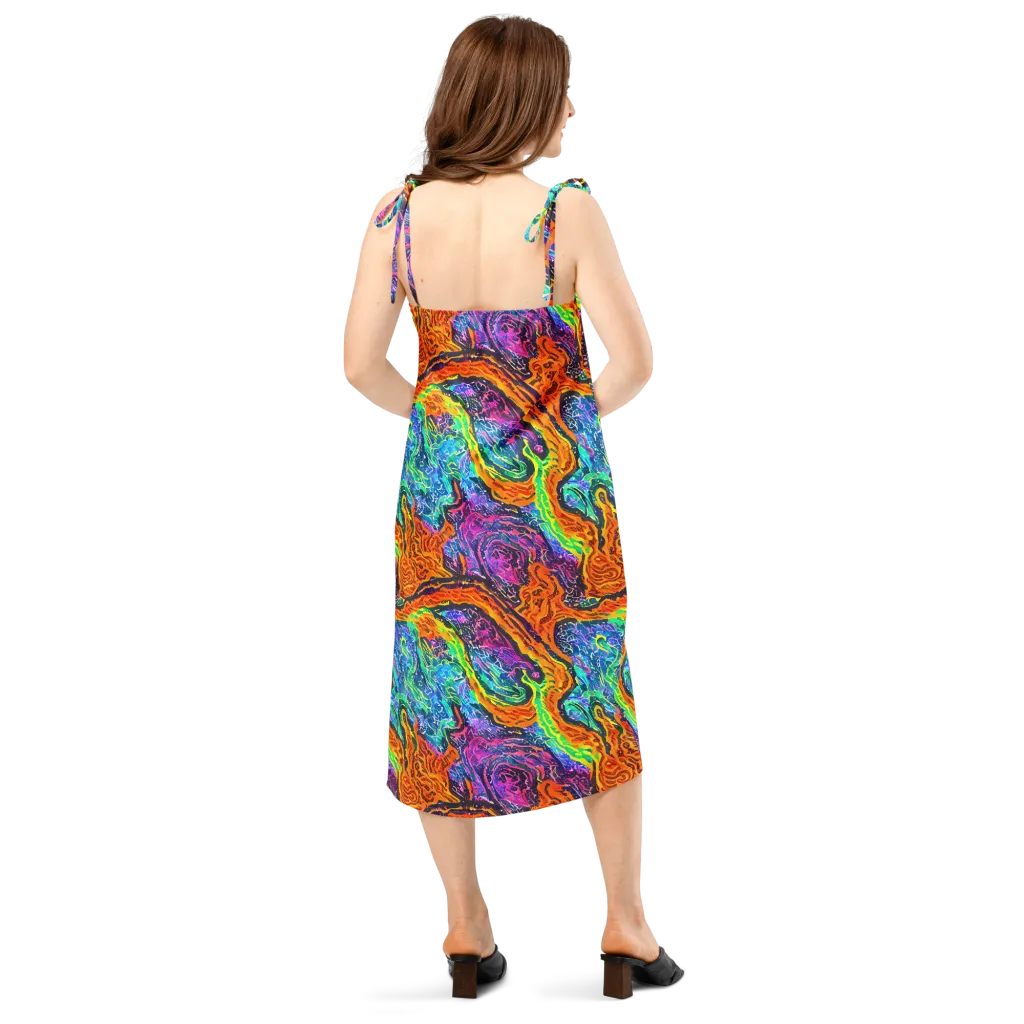 Citrus Abyss on Slip Dress — Back