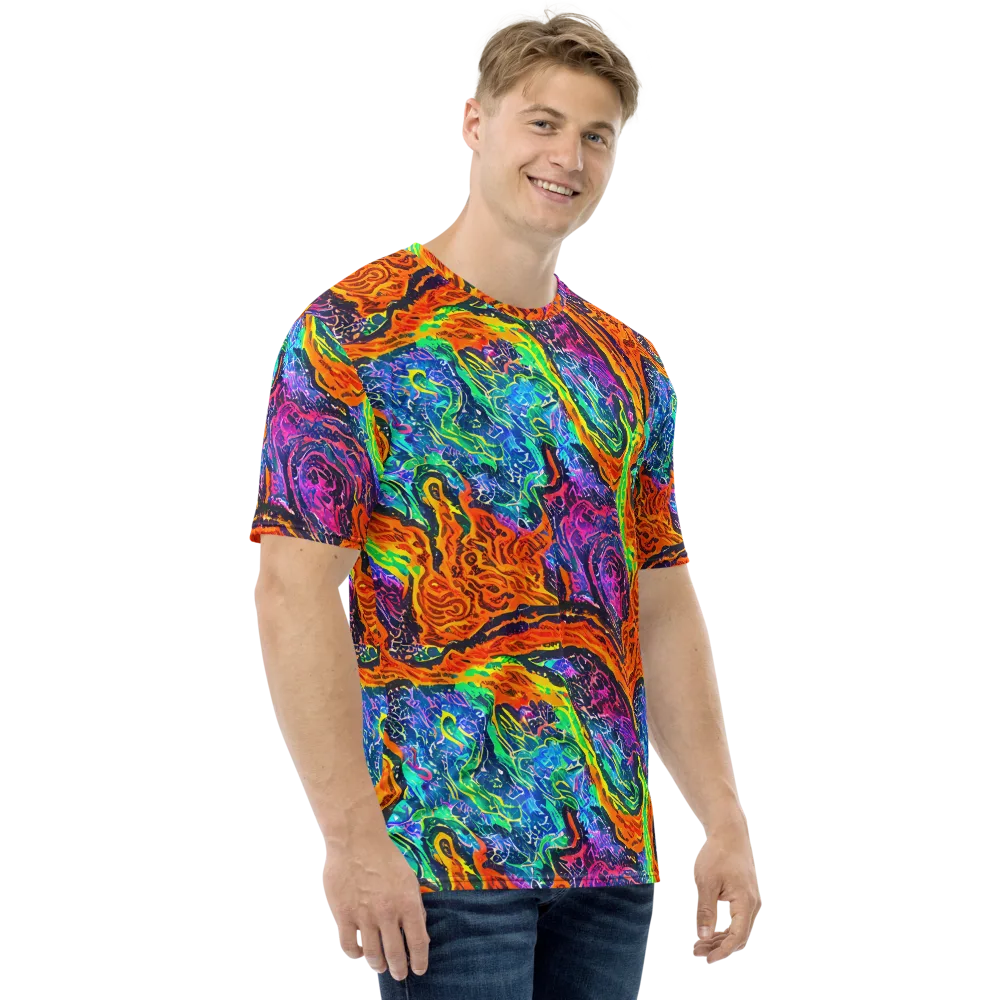 Citrus Abyss on Men's Crew Neck T-Shirt — Right