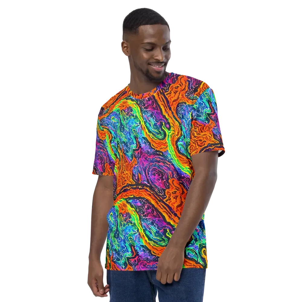 Citrus Abyss on Men's Crew Neck T-Shirt — Left