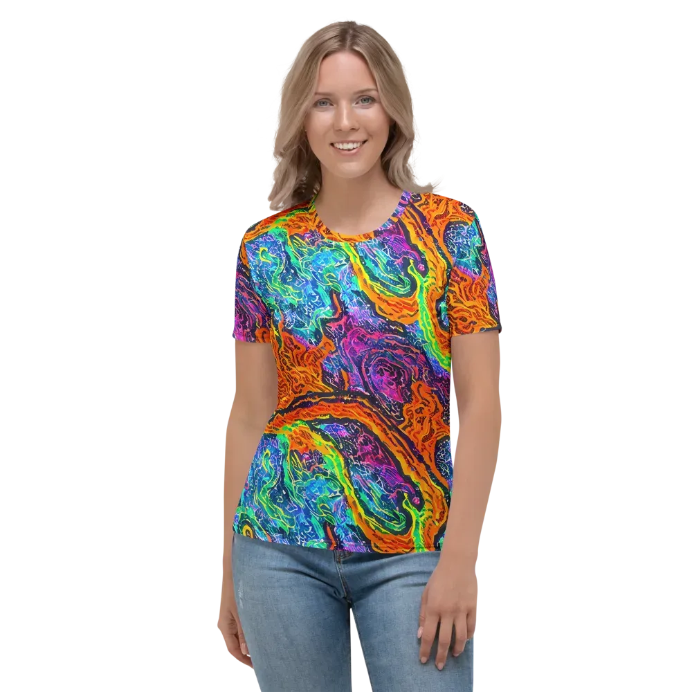 Citrus Abyss on Women's Crew Neck T-Shirt — Front